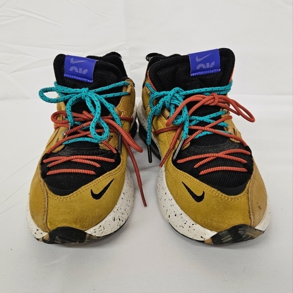 Nike Air Max Suede Sneakers In Wheat Indigo Burst Habanero Red Women's Size 7 - Picture 2 of 11